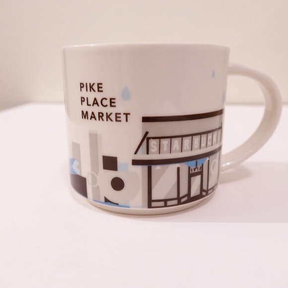 Starbucks 2017 You Are Here Collection Pike Place Market 14oz Mug Cup - Picture 4 of 6